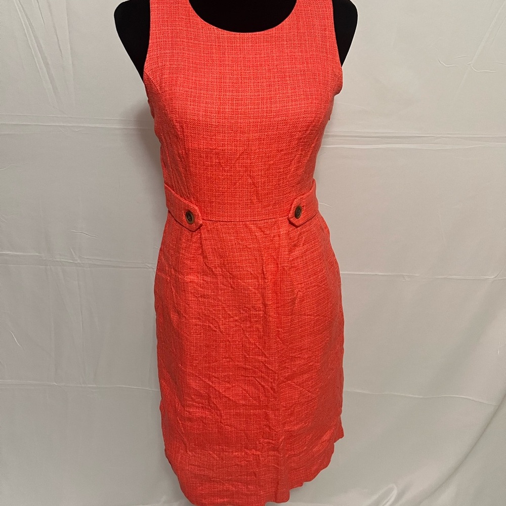 J. Crew Vibrant Orange Mini Dress